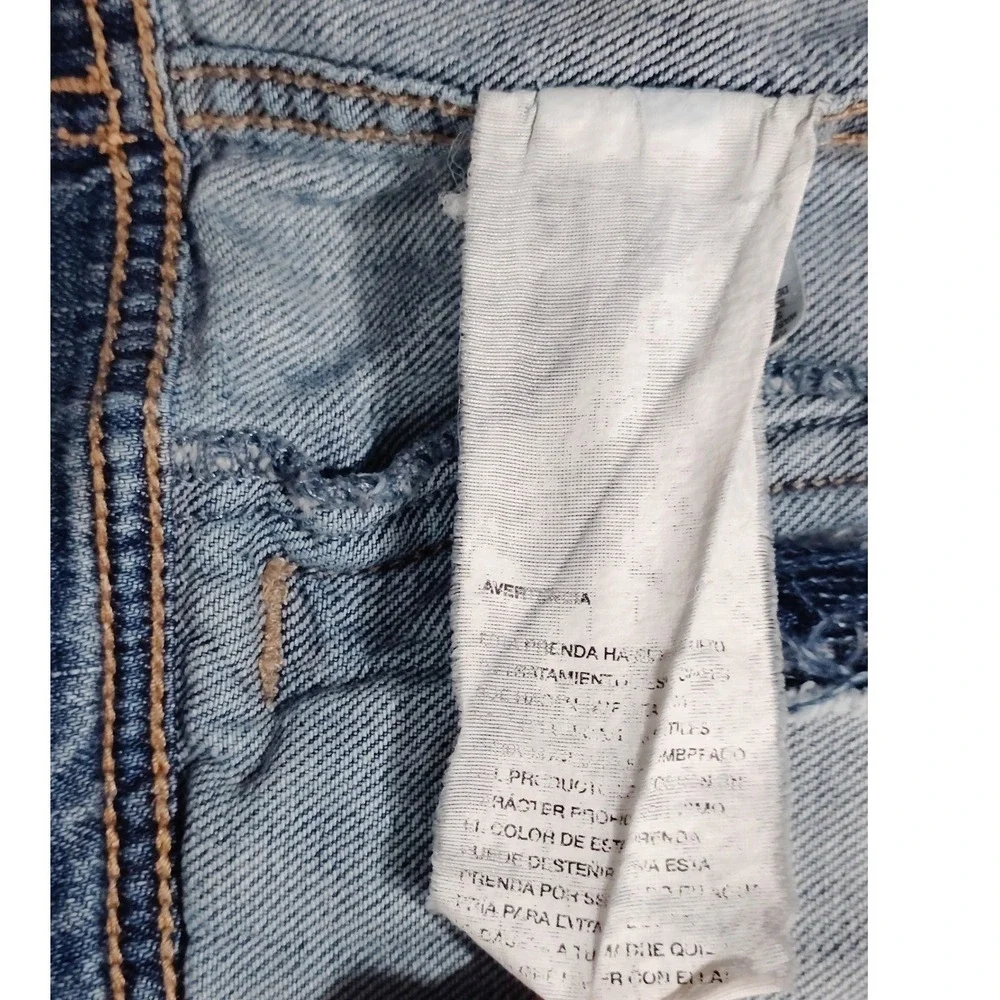 Garage Girlfriend Denim Jacket Womens Small Medium Wash Blue‎ Stretch Jean Coat